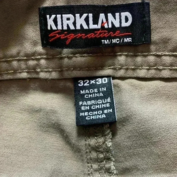 Kirkland men’s  brushed twill pants, light brown, size 32 x 30 - Picture 4 of 7